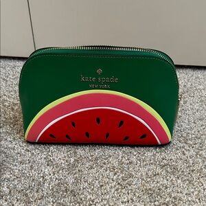 Kate Spade Green and Red Watermelon Pouch